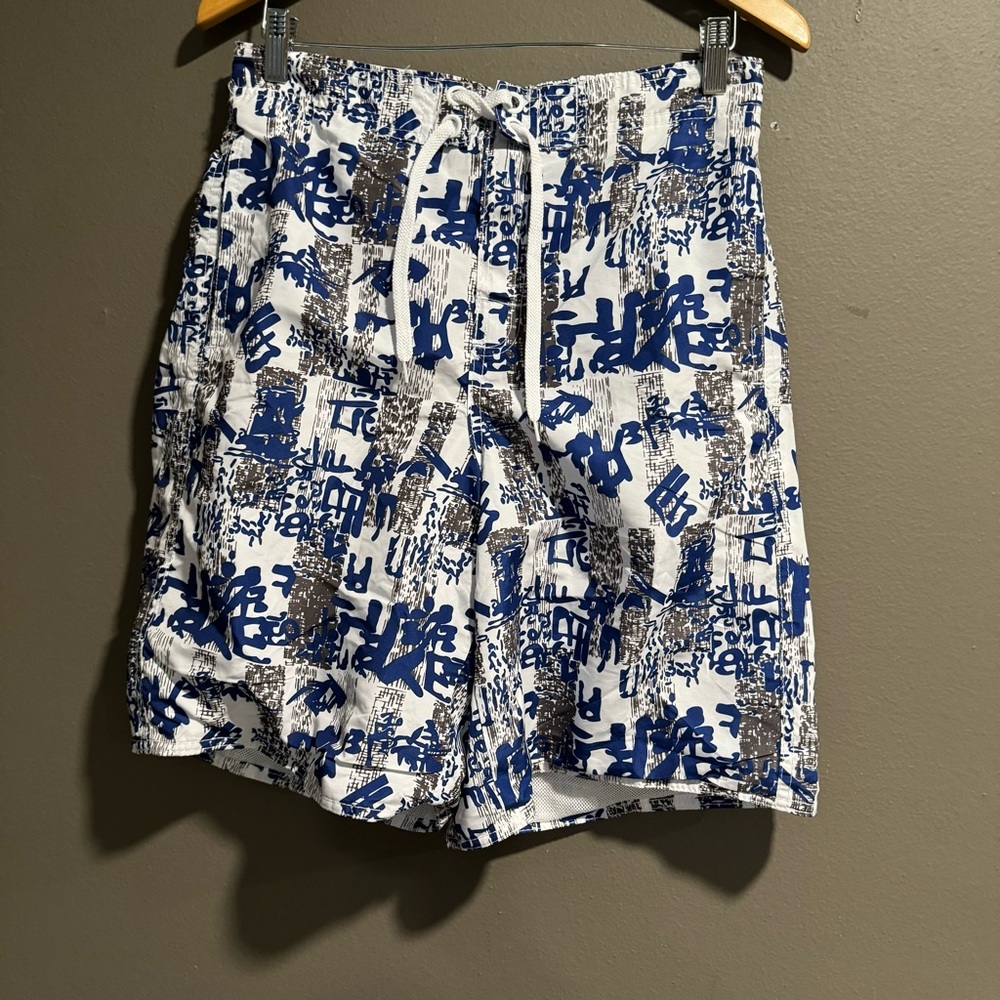Low Apparel Patterned Swim Trunk Pant Size Medium